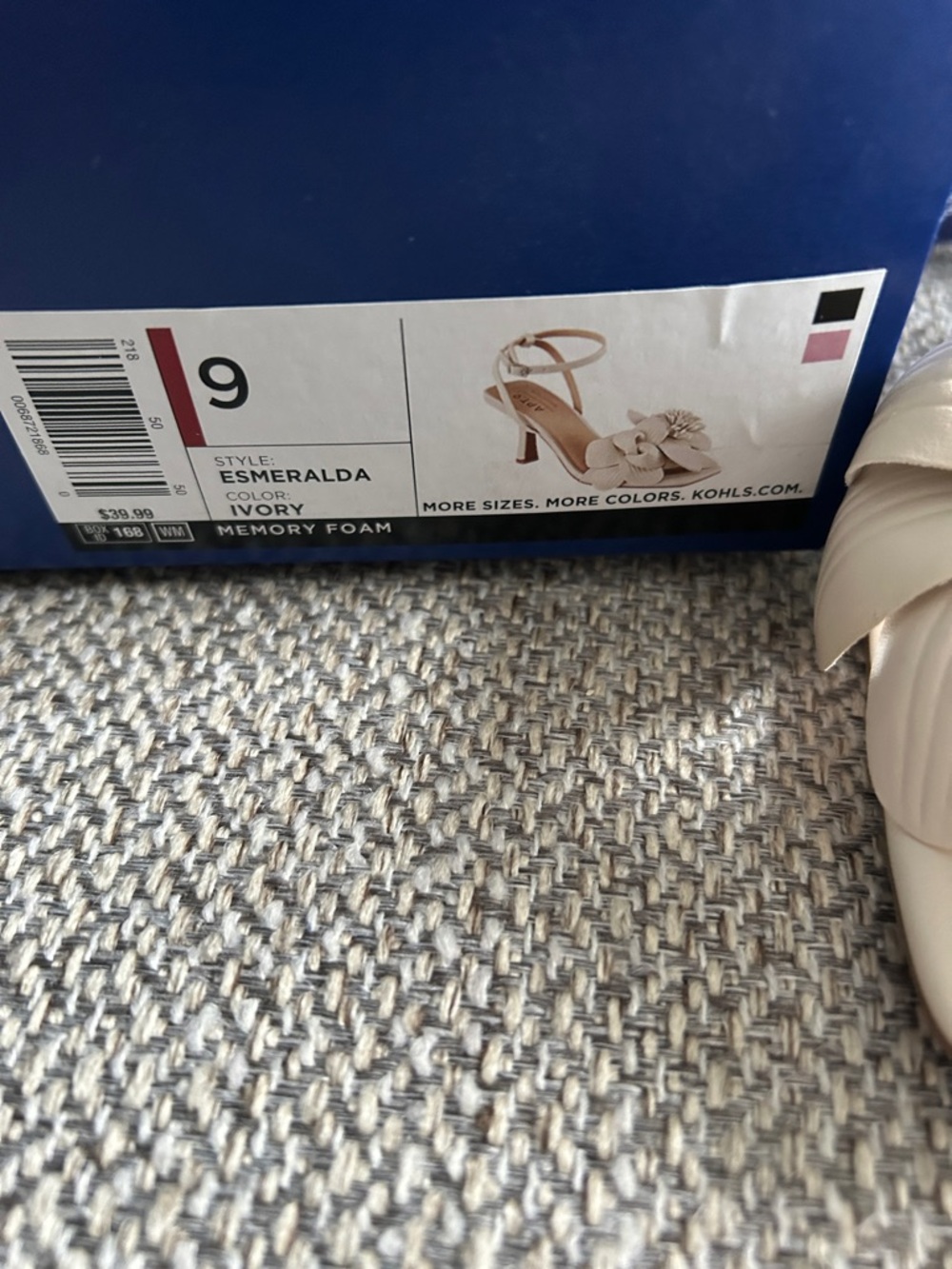 Apt. 9 Beige Floral Ankle-Strap Heels (Esmeralda) 🌸 - Picture 2 of 6